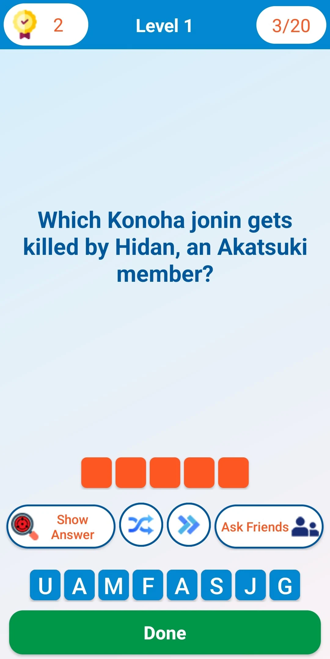 Shinobi Quiz - Offline screenshot